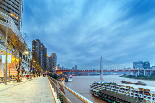 中国重庆城市天际线