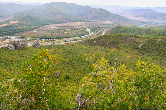 大兴安岭群山森林