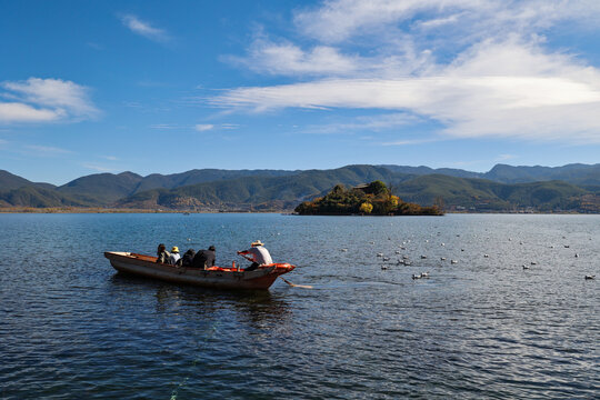 中国云南泸沽湖风景区