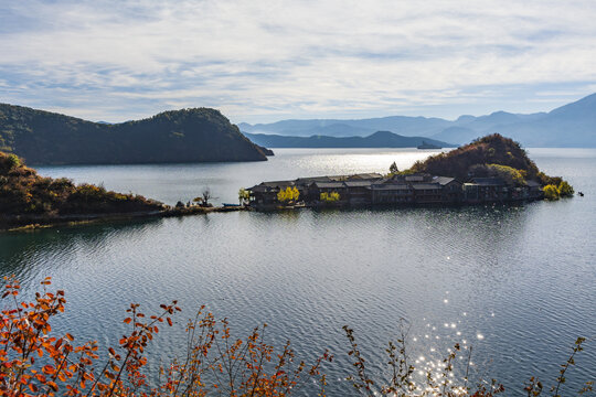 中国云南泸沽湖里格岛