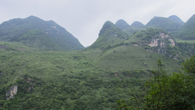 马岭河峡谷的山