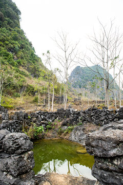 山间水池