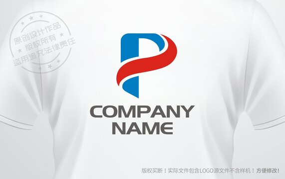 P字母logo字母P标志