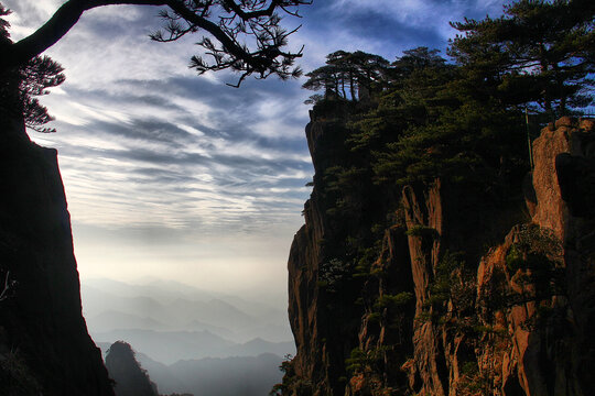 黄山黄昏