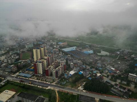 航拍城市建筑