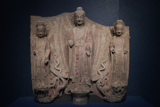 青州龙兴寺背屏式佛像