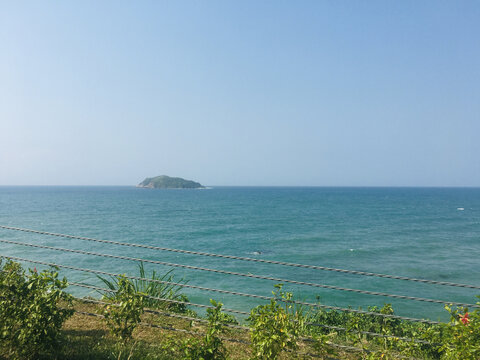 蓝色大海海南海岸线