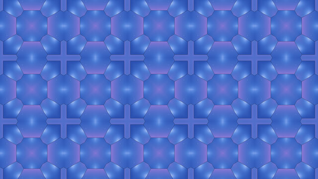 四方连续拼接蓝色图案花纹