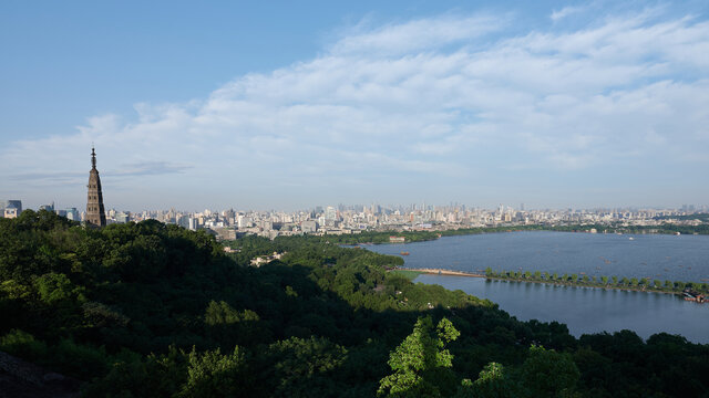 杭州西湖全景