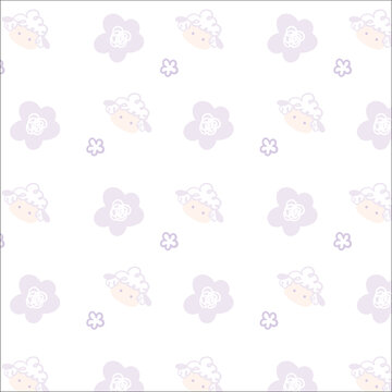 白色小羊图案