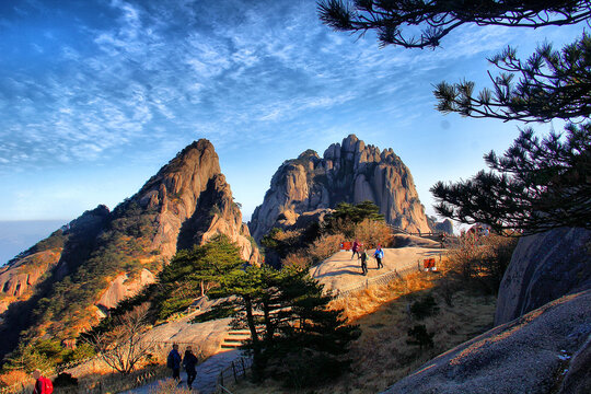 黄山山峦美景