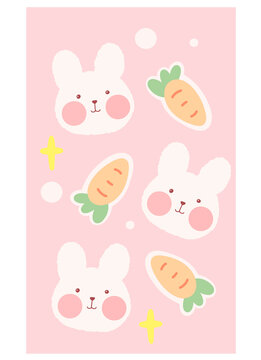 粉色兔子封面鼠标垫