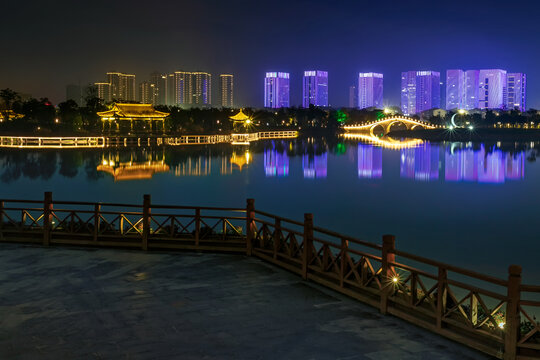 九龙湖夜景