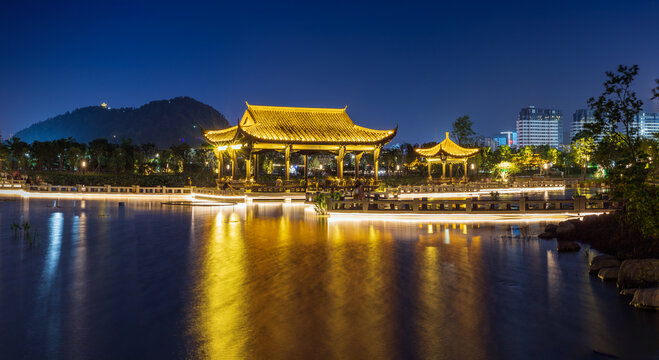 九龙湖夜景