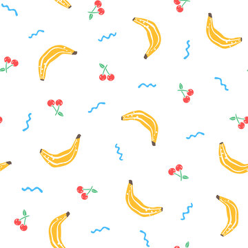 卡通水果香蕉樱桃