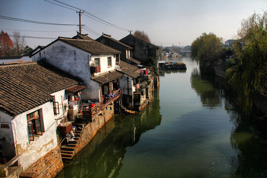 苏州山塘路水乡