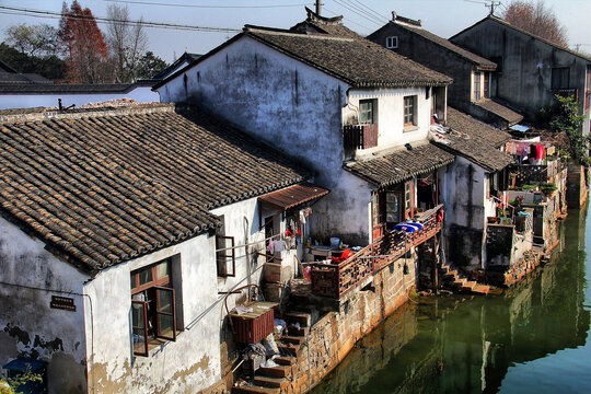 苏州山塘路水乡