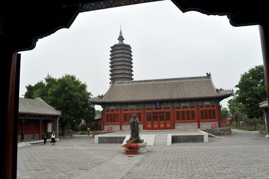 北京通州三庙一塔