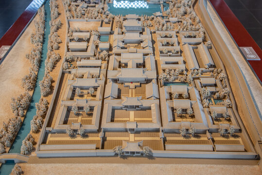 古代宫殿模型