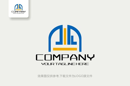 IH建筑装潢工程机械logo