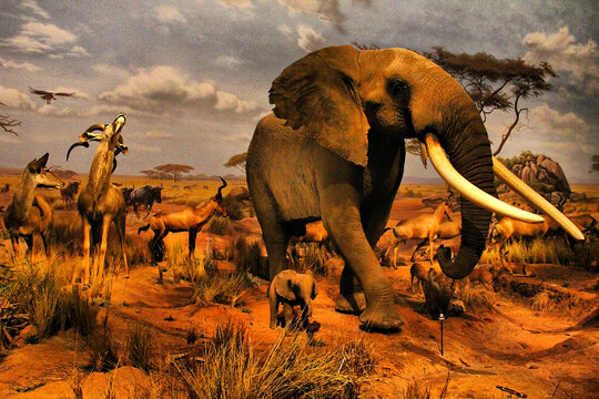 非洲大象标本