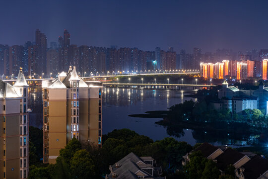 武汉城市风光夜景