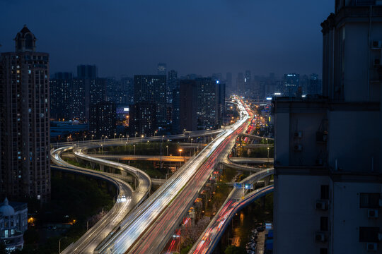 武汉城市风光夜景