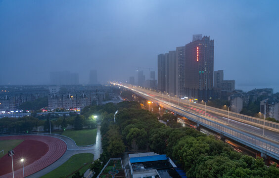 武汉城市风光夜景