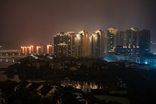 武汉城市风光夜景