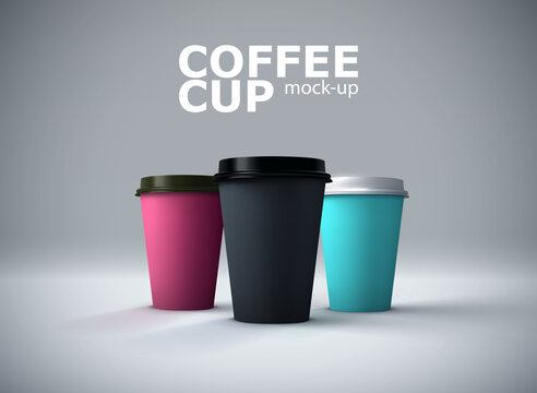 三维纸咖啡杯模型设计
