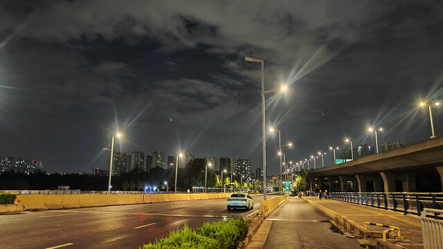 城市交通夜景