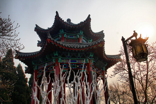 济南大明湖中式建筑