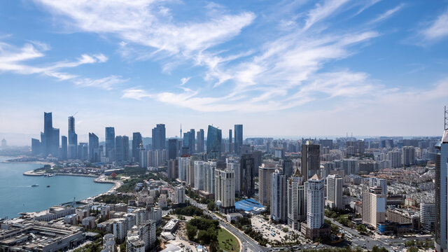 航拍青岛全景