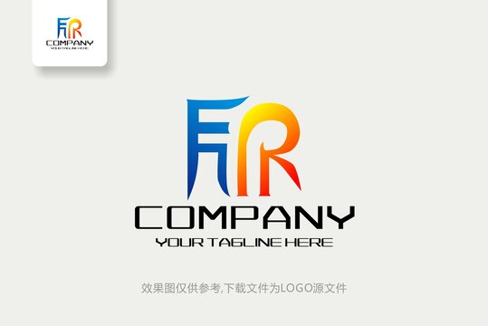 FR标志电子科技数码logo