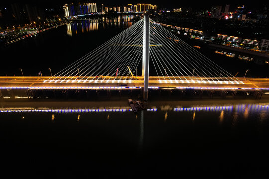 于都集结大桥夜景