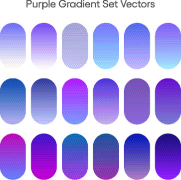 紫色渐变系列矢量色板
