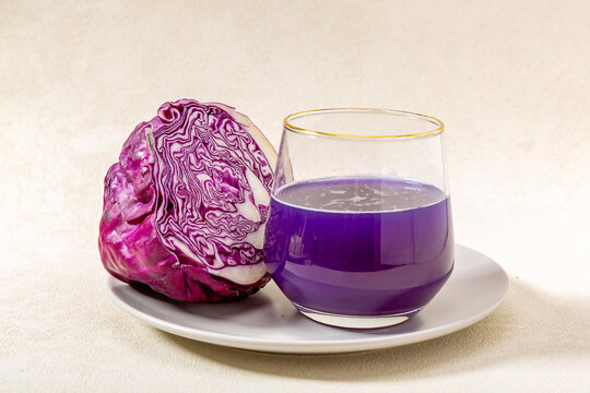 紫甘蓝蔬菜汁