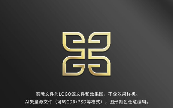 G字母汉字工LOGO标志设计