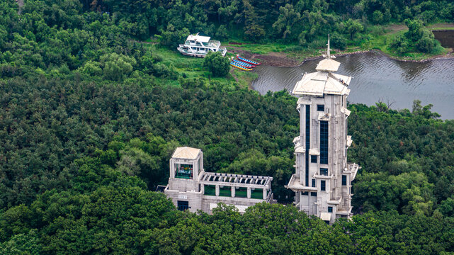 夏日里的长春净月潭公园风景