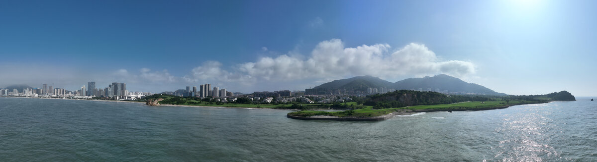 青岛崂山区石老人全景