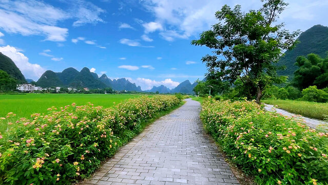 阳朔遇龙河步道