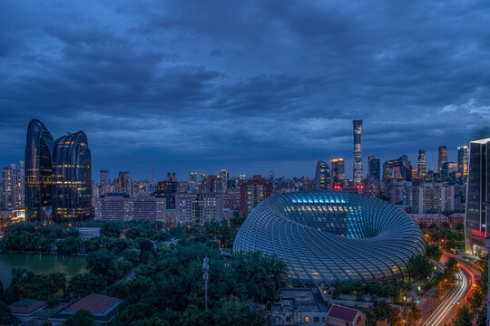 北京凤凰中心夜景