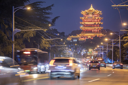 武汉黄鹤楼夜景