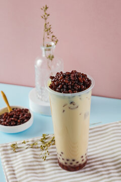 红豆奶茶