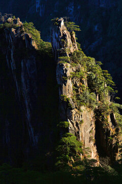 黄山晨色黄山远眺