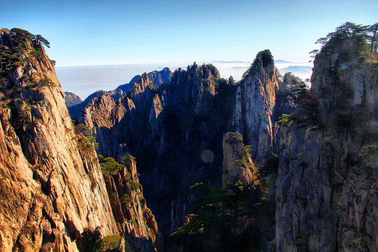 黄山远山美景