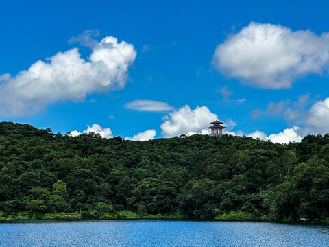 山湖景