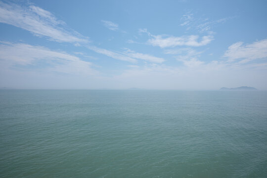 海洋海平面与天空