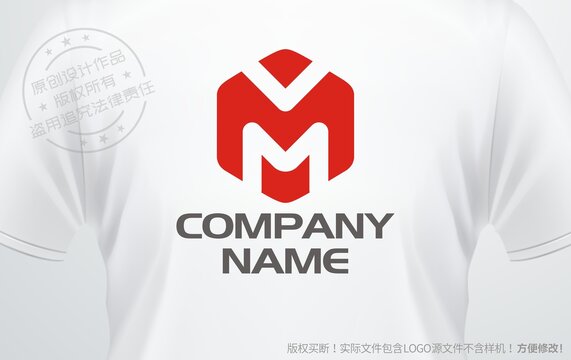 字母M设计logo