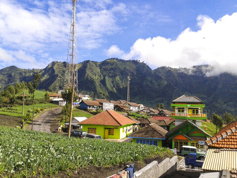 印尼布罗莫火山小镇